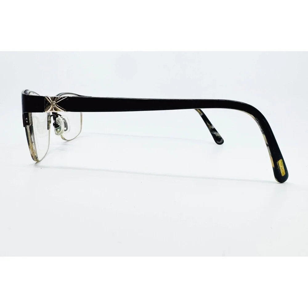 Kay Unger Eyeglasses Womens Black K180 BP Semi-Rimless Cat Eye 53-17-135